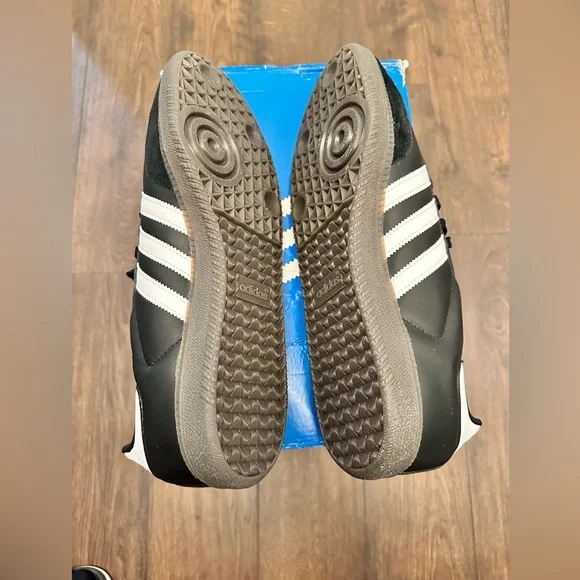 Adidas Men’s SAMBA OG Black White Stripes Sneakers, Size 13.5 - B75807